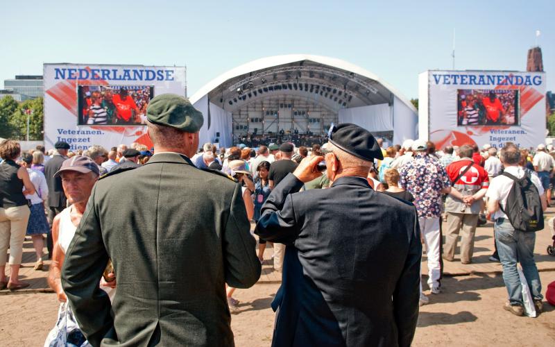 Foto van Veteranendag op het Malieveld