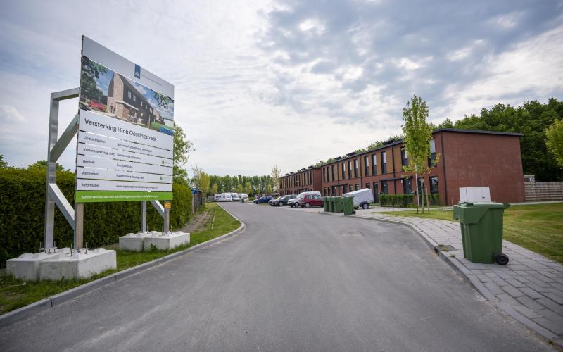 Straat in Groningen bij versterkingsoperatie gaswinning