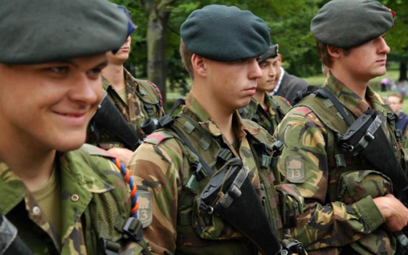 Foto van militairen